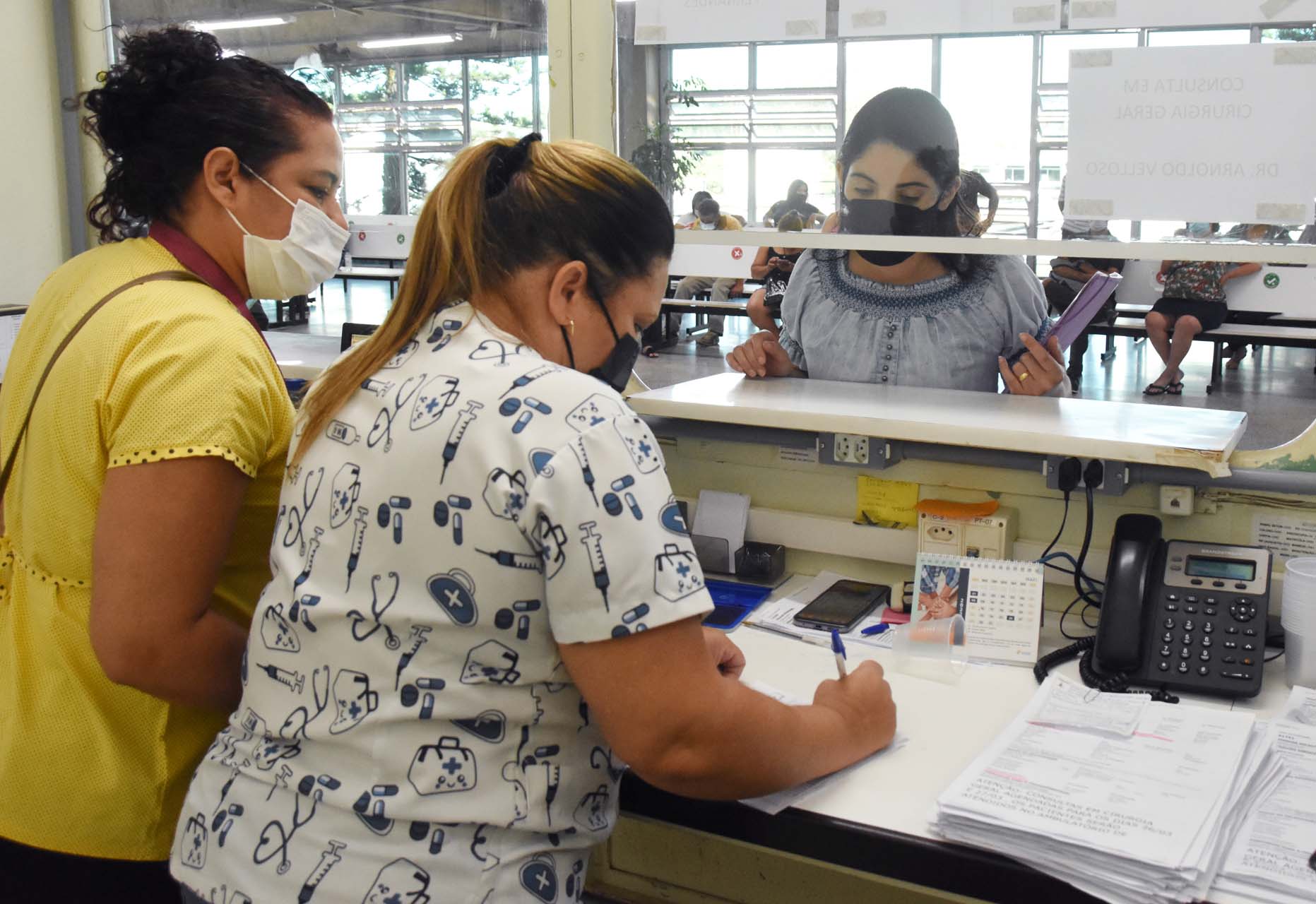Na UBS 5, foi reservado um espaço para a realização das atividades coletivas oferecidas na UBS 2, de modo a prosseguir com todas as práticas.